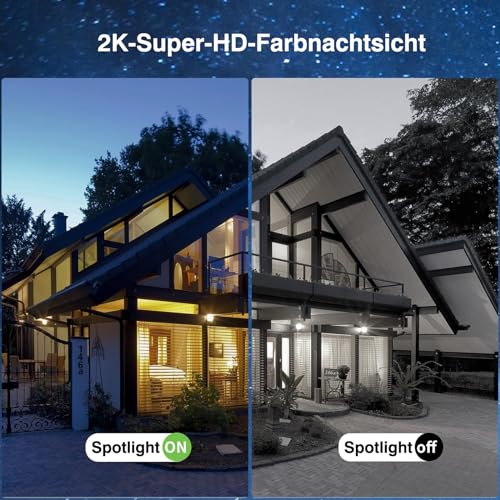 Xega 4G LTE Überwachungskamera Aussen mit SIM Karte Ohne WLAN Solar – Ansicht 6