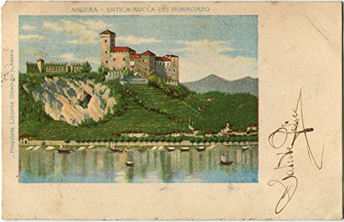 1900 Angera - Antica Rocca del Borromeo, Varese - FP COL VG Cartolina Postale