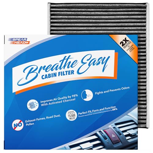 Image of Spearhead Odor Defense Breathe Easy AC & Heater Cabin Filter | Fits 13-18 C-Max, 13-19 Escape, 12-18 Focus, 17-22 GT, 14-23 Transit Connect, 15-19 MKC | 25% Longer Lasting w /Activated Carbon (BE-920)