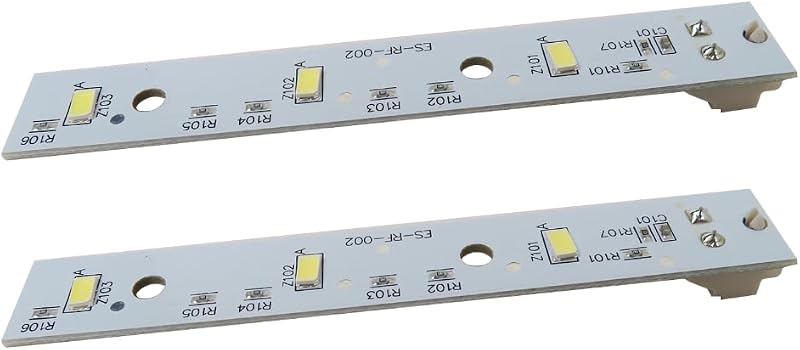 2Pcs Refrigerators LED Light Board WR55X26671 For GE GSS25GGPECBB GSS25GGPECCC GSS25GGPECWW GSS25GGPJCBB GSS25GGPJCWW,For 4468532, EAP11767930, LED3344588
