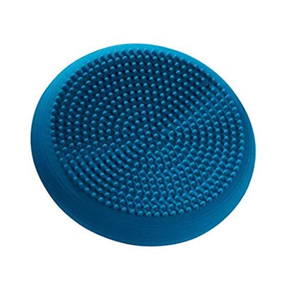 TheraBand Senso Ball, aufblasbares Stabilitäts-Kissen, Wackelscheibe für Balance-Training, dynamisches Sitzen & Physiotherapie, ideal für aktives Sitzen & korrekte Körperhaltung, blau, 36 cm