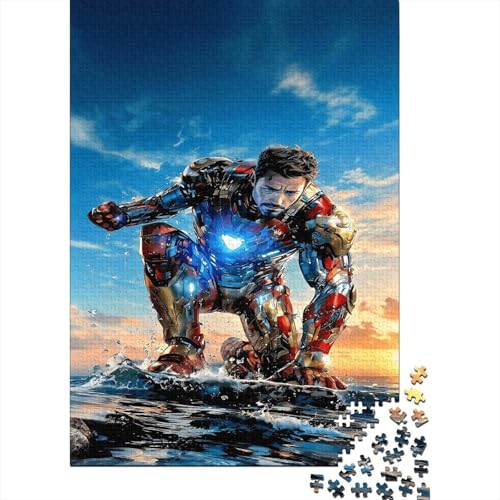 Iron Man Rompecabezas De 1000 Piezas RompecabezasRompecabezasRegalos para AdultosAdecuado para Todos Los Adultos Y Niños 1000pcs (75x50cm)