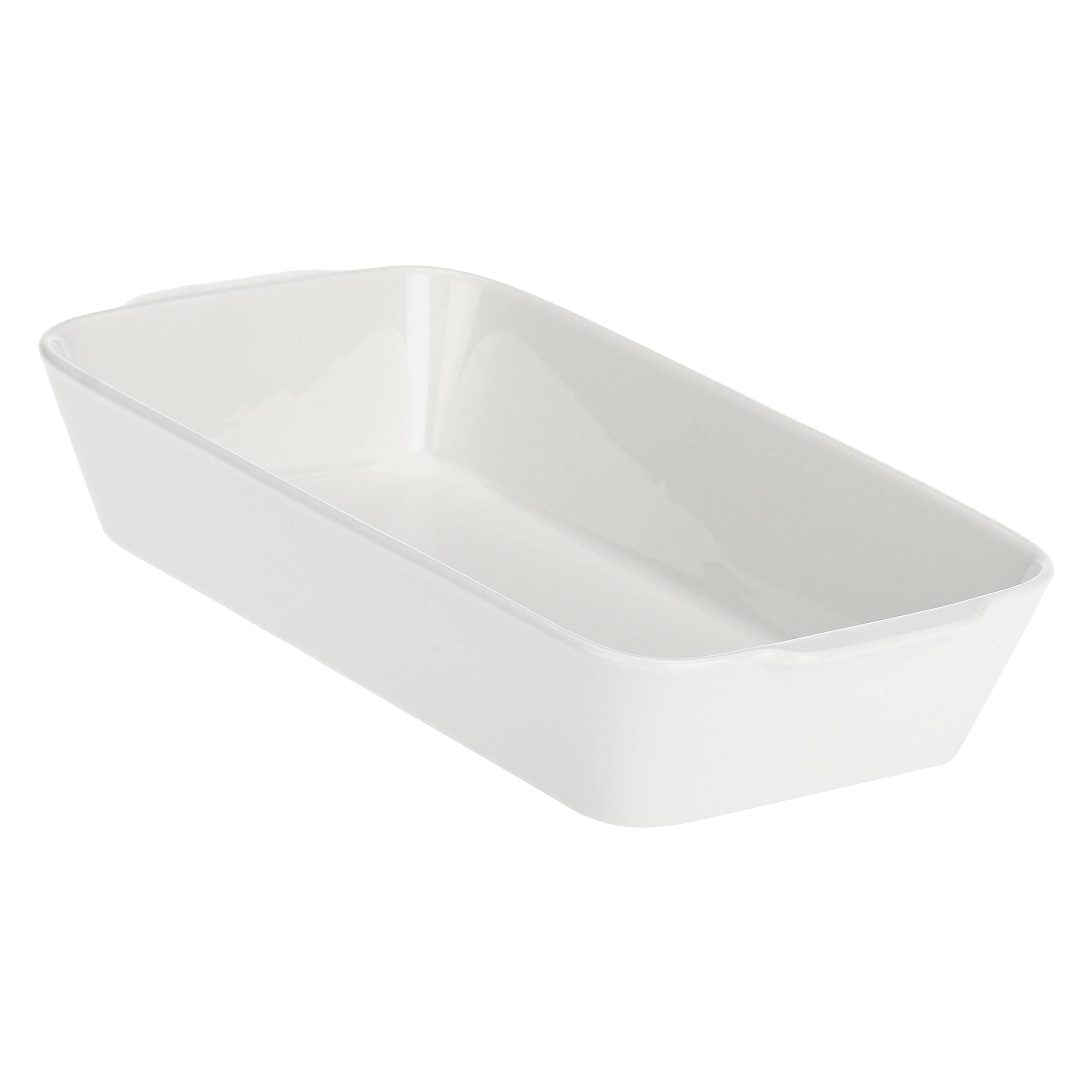 la Porcellana "Anghiari Rectangular Baking Dish Gift Box, White, 31 x 19 cm
