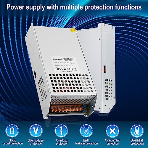 Image of 12V 100A 1200W DC Switching Power Supply Adapter PSU AC 110V / 220V-DC 12V Transformer Adapter, for LED Strip Light, CCTV Camera Security System,Computer Project of Industrial Power Supplies