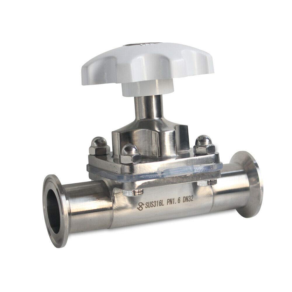 Vanne à Membrane Sanitaire GEMU 1 1/2" - Acier Inox 1.4408, Raccord Tri Clamp - Neuf