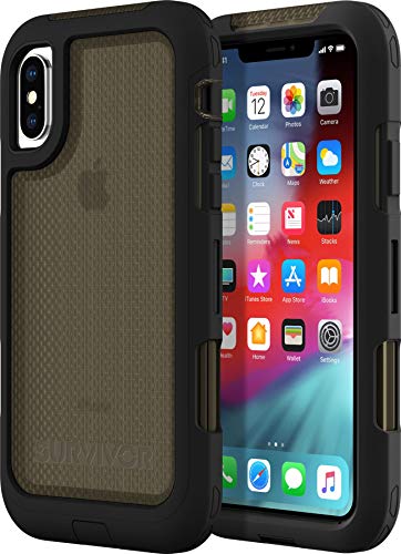 Griffin Survivor Extreme 6.5" Funda Negro - Fundas para teléfonos móviles (Funda, Apple, iPhone XS MAX, 16,5 cm (6.5"), Negro)