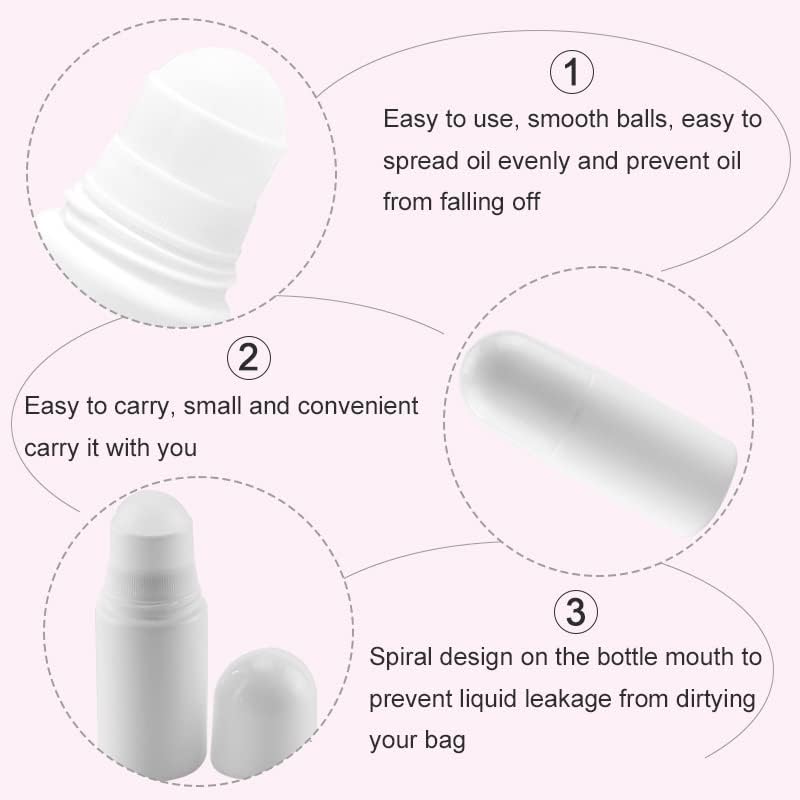 Hunky Dory 10pcs 30ml Empty Plastic Deodorant Roll on Containers Lip Balm Tubes for Lipstick, Crayon,chapstick,Homemade Lip Balm, Beauty use 2