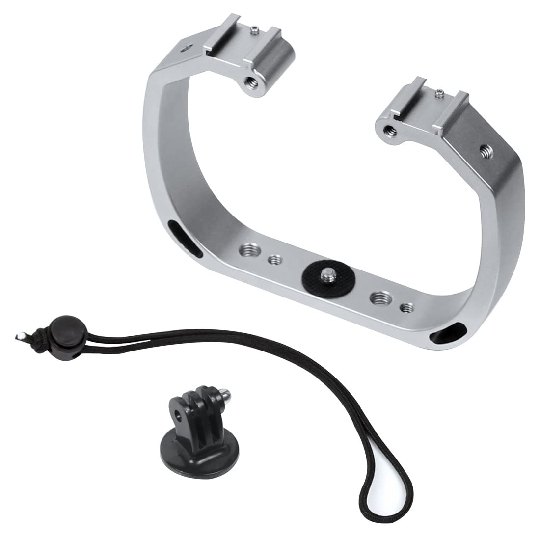 Stabilizzatore Manuale Per GoPro E Videocamere | Doppia Impugnatura Con Adattatori - Leggero E Stabile - Foto 11