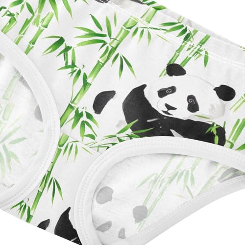 Joisal Cute Pandas Bamboo Leaf Toddlers Underwear Floral 2t Cotton Panties for Girl Animals Briefs Girls Undies4
