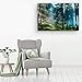 Startonight Canvas Wall Art - Landscape Road in the Forest, Nature Landscape for Living Room Picture Stretched Print, Modern for Bedroom or Living Room, Decor Unique Luminous Artwork 32