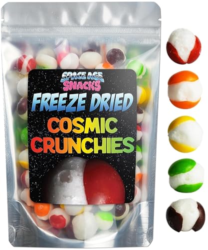 Premium Freeze Dried Skittles - 4 Ounce Cosmic Crunchies Freeze Dried Candy - Space Age Snacks Freeze Dry Candy Freetles Dry Freeze Candy for All Ages