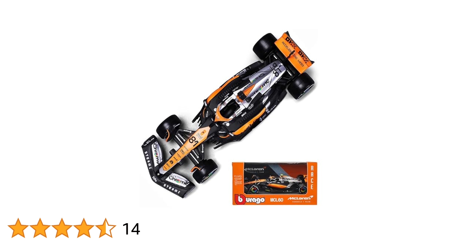 Xiangtat Bburago P2 British GP Mclaren F1 MCL60 2023#81