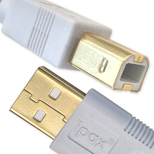 Ipax USB 2.0 Cable Compatible with Epson Stylus C88+, Epson Expression XP-800 Epson XP-820, Lexmark, Xerox WorkCentre, Xerox Phaser Printer