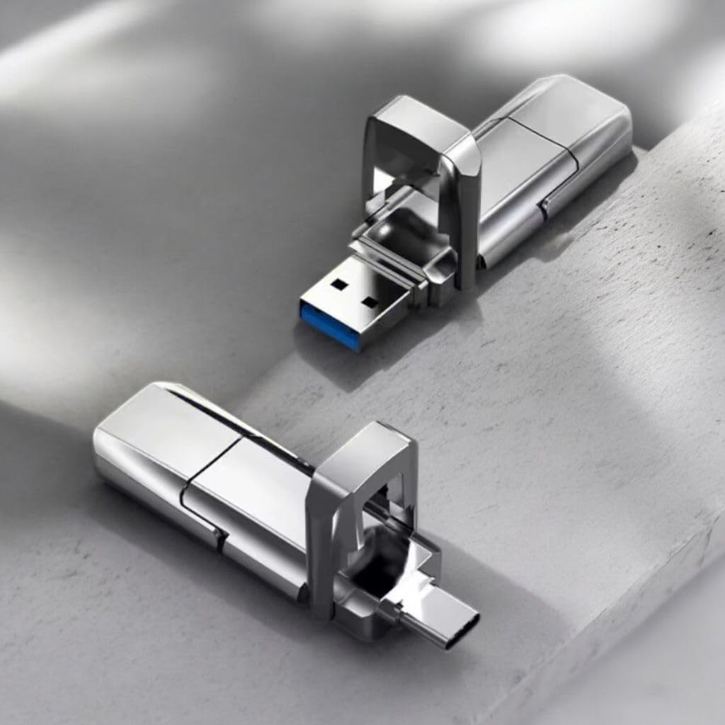 64GB Premium Metal USB to USB-C Flash Drive, Interface 2.0, Speed Upto 20 Mbps, Grade A Quality Chip (32, GB)-picture-10