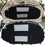 aislar capot coche ★ 【MODELOS ADECUADOS】 Almohadilla de aislamiento acústico del motor del capó del automóvil, para V-W Golf 6 Golf 6 GTI. Imprescindible para todos los propietarios de Golf 6, haga que su automóvil esté más sellado, reduzca el ruido del automóvil, evite el envejecimiento del capó.