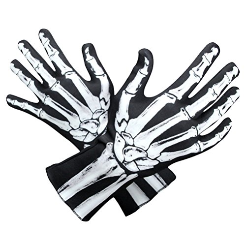 Guantes de esqueleto cómodos para disfraces de Halloween que solucionan tu look de fiesta rápida