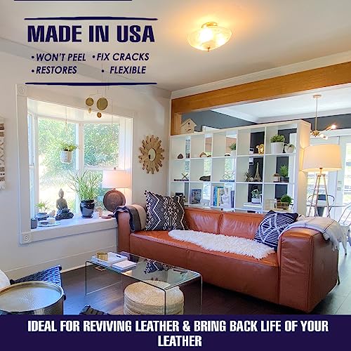 Leather Hero Leather Color Restorer & Applicator- Refinish, Repair, & Renew Leather & Vinyl Sofa, Purse, Shoes, Auto Car Seats, Couch 2Oz (Black) #TOP2