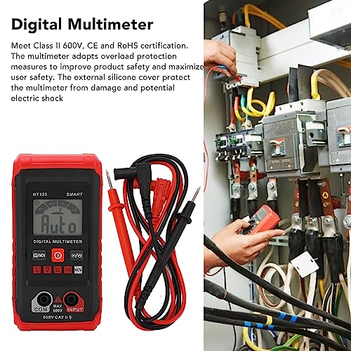 Image of Digital Multimeter Kit 4000 Counts Smart Non Automatic Ranging Ohm Amp Volt Tester, Accurately Measures Voltage Current Meter