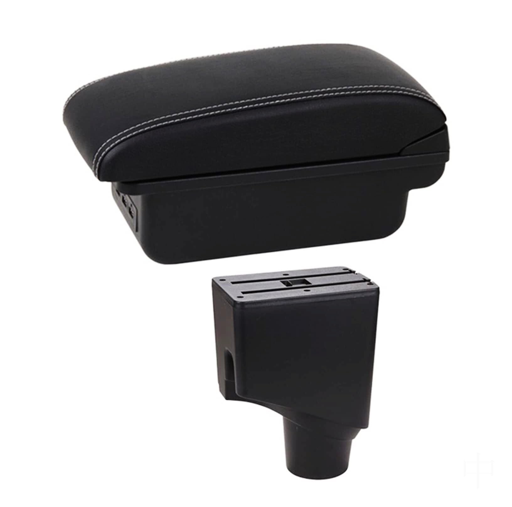 NVCPHGEDEK Car Armrest Storage Box Compatible with Toyota For Yaris For Hybrid 2015-2021 Center Console Armrest Storage For Box with USB Interface