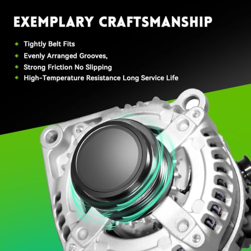 Image of 150A New Alternator Compatible with 2014-2019 Silverado 1500 2500 3500 HD, 2015-2019 Chevrolet Tahoe, 14-19 GMC Sierra 1500 2500 3500, 15-19 Yukon 4.3 5.3 6.0 6.2 6.6L, 84143543 22747894