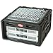 SKB Roto Rack/Mixer Console, 10U Slanted Rackmount on top, 4U Rackmount in Front with Steel Threaded Rails, Hard Lid and Doors and Side Access Ports