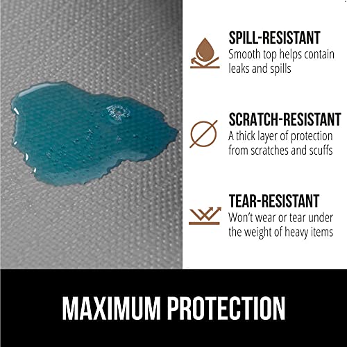 Gorilla Grip Drawer And Shelf Liner For Cabinet, Slip Resistant Non Adhesive Protection For Kitchen, Bpa Free Smooth Surface Plastic Liners For Cabinets, Bathroom Cupboard Drawers, 17.5X10, Gray #TOP3