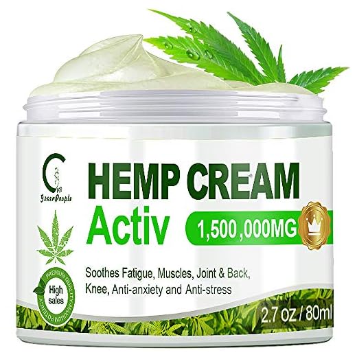 GPGP GreenPeople Crema de aceite de cáñamo, crema para aliviar el dolor para aliviar el dolor de espalda, rodillas, cuello, hombros, dolor muscular, inflamación de las articulaciones - 80 ml