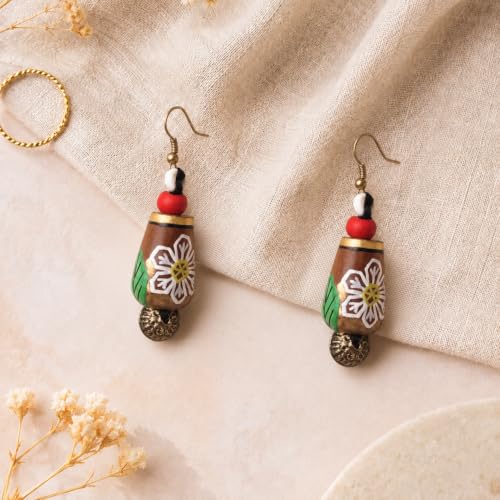 Image of Handcrafted Bohemian & Ethnic Earrings Collection for Women - Artistic, Nature-Inspired Statement Designs in Studs, Drops & Chandeliers