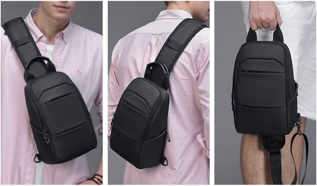 Waterproof Chest Bag Men's Bag Shoulder Messenger Bag Casual Multifunctional Large Capacity Chest Warehouse Small Bag Men