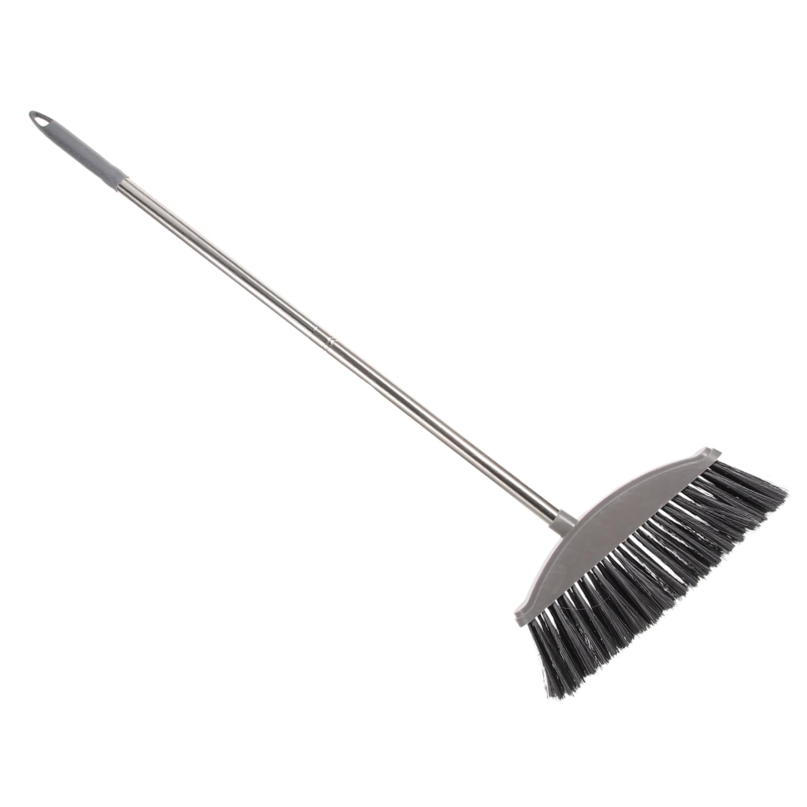 OUNONA Long Handle Broom for Home Cleaning Heavy Duty Floor Wiper with Beveled Brush for Easy Dust Sweeping Under Furniture and Corners for Indoor Use