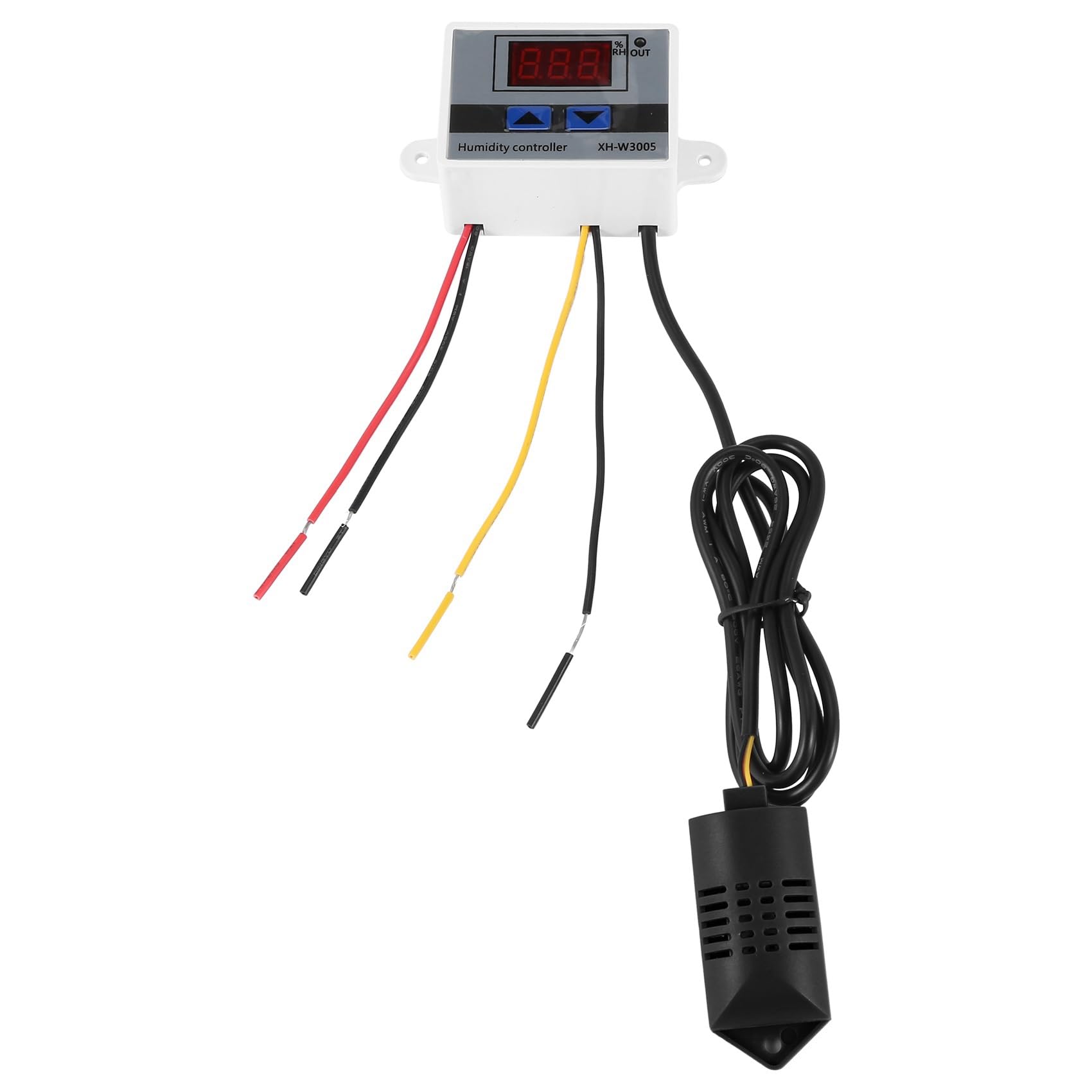 qimoi Digital Humidity Controller Hygrometer Humidity Control Switch 0~99% Hygrostat with Humidity Sensor