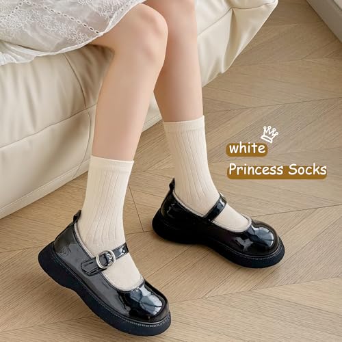 Kids Girls Pink Crew Socks Children Toddler Cotton Cute Youth Dress Socks2