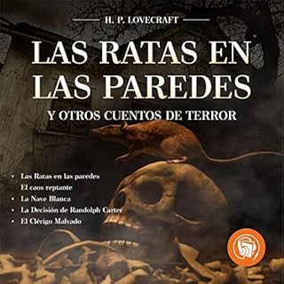 Diseño de la portada del título Las ratas en las paredes y otros cuentos de terror