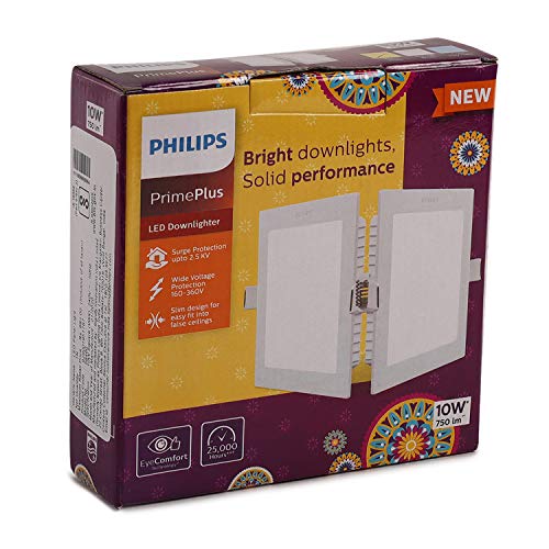 Image of Philips 5-Watt Square Astra Prime Plus Recessed Downlighter Ceiling Panel Light (Natural White,Pack of 1)