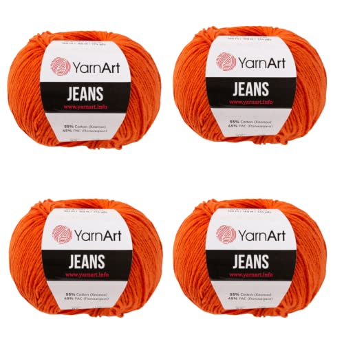 Image of YarnArt Cotton Blend Amigurumi Yarn - Cotton Acrylic Blend Yarn for Knitting & Crochet, Soft & Durable Yarn for Amigurumi, Baby Items and Garments