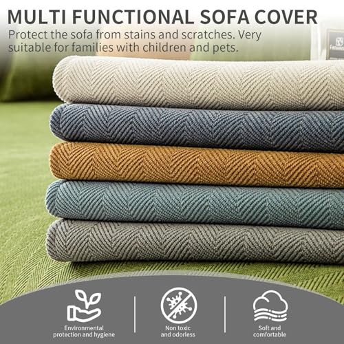 Housse de canapé en L 110x240 protection meubles durable - 3