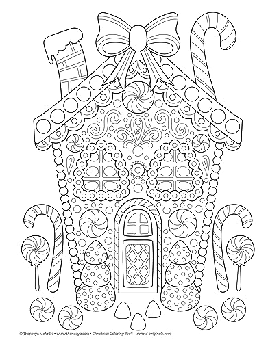 Christmas Coloring Book (Coloring is Fun) (Design Originals) 32 Fun & Playful Holiday Art Activities from Thaneeya McArdle on High-Quality, Extra-Thick Perforated Pages that Resist Bleed-Through - Image 5