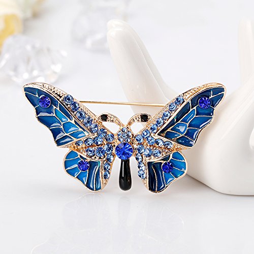 Image of Butterfly Brooch pins Women Enamel Insect Pin Lapel Pin Safety Pin