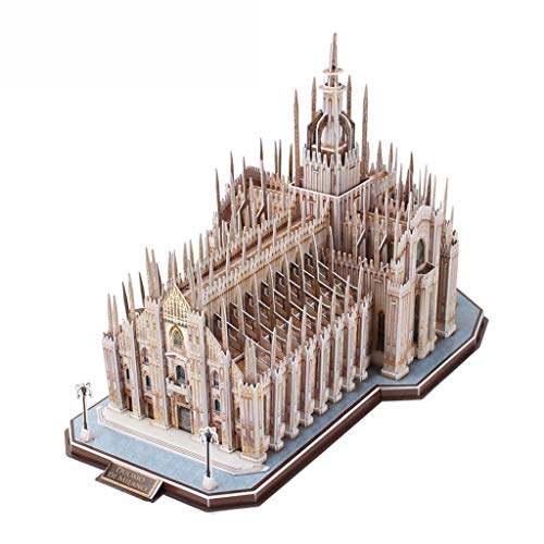 Preisvergleich Produktbild YQCSLS Handgemachtes Puzzlespiel Mailand-Kathedrale-Architekturmodell der dreidimensionalen hölzernen Puzzlespielspielzeug der Kinder 3D