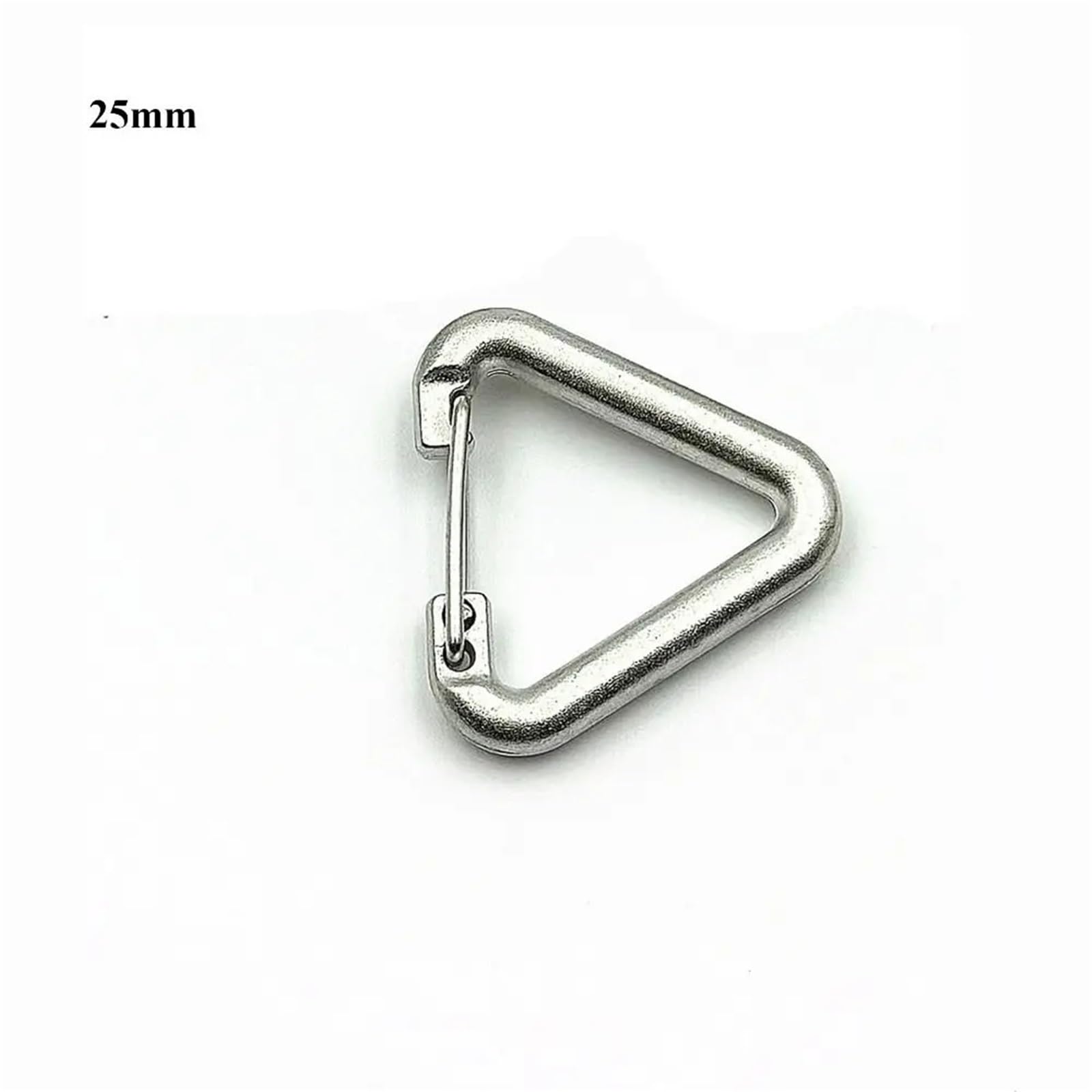 Lot de 100 mousquetons triangulaires en alliage pour camping, randonnée, sac en cuir, ceinture