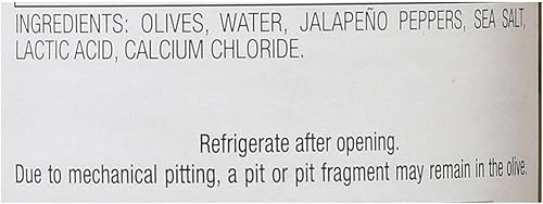 Miniatura 3 de Jeff's Natural Jeff's Natural - Aceitunas rellenas de jalapeño, veganas, sin OMG, caja de 6, 7.5 onzas
