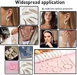1860 Pcs Beads Bracelet Making Kit, Multi-Sizes White Pearl Beads, Multi-Shape Pearls And Gold Spacer Bead, Assorted Bead,For Adults Charms,For Bracelets String