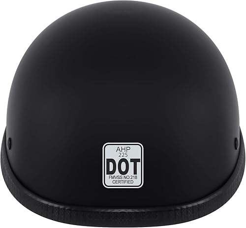 Miniatura 4 de Casco de motocicleta H-YEEU DOT Casco de media cara para hombres y mujeres adultos Casco de cara abierta estilo medio aprobado por DOT para crucero,