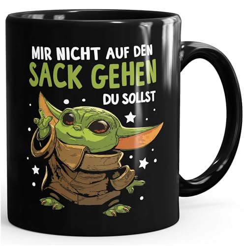 MoonWorks Kaffee-Tasse mit Spruch Mir nicht auf den Sack gehen du...