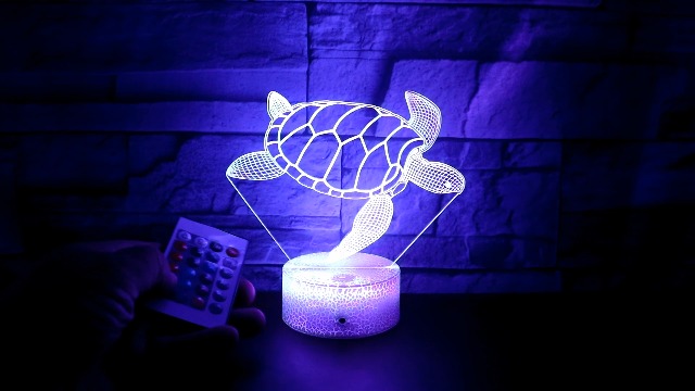 Hguangs Sea Turtle Lamp 16 Colors Desk Table Night Light Gifts for