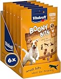 Vitakraft Boony Bits S, golosina para perros, snack carnoso para perros, golosinas de adiestramiento para perros, sin azúcar añadido (6x 55g)