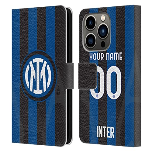 Protection intégrale iPhone 14 Pro Inter Milan coque portefeuille cuir