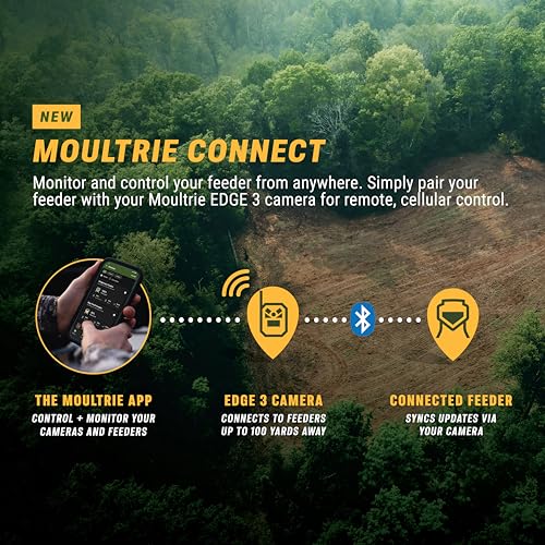 Image of Moultrie Edge 3 Cellular Trail Camera Bundle with Flex Mount 2 - 40MP HD Photos, 1080p Video, Low-Glow Flash, GPS, Multi-Carrier Auto-Connect, Built-in Memory, 0.5s Trigger, AI Buck Detection