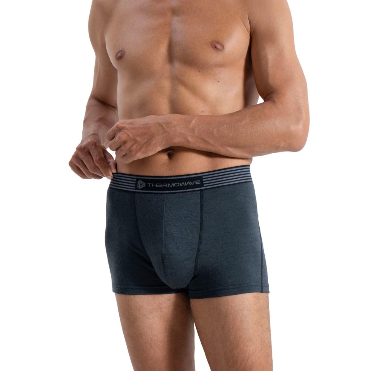 Thermowave Life Merino Boxer Homme Laine Mérinos, sous-vêtements de Sport Respirant Anti-Odeur, Doux et Confortable 160 GSM