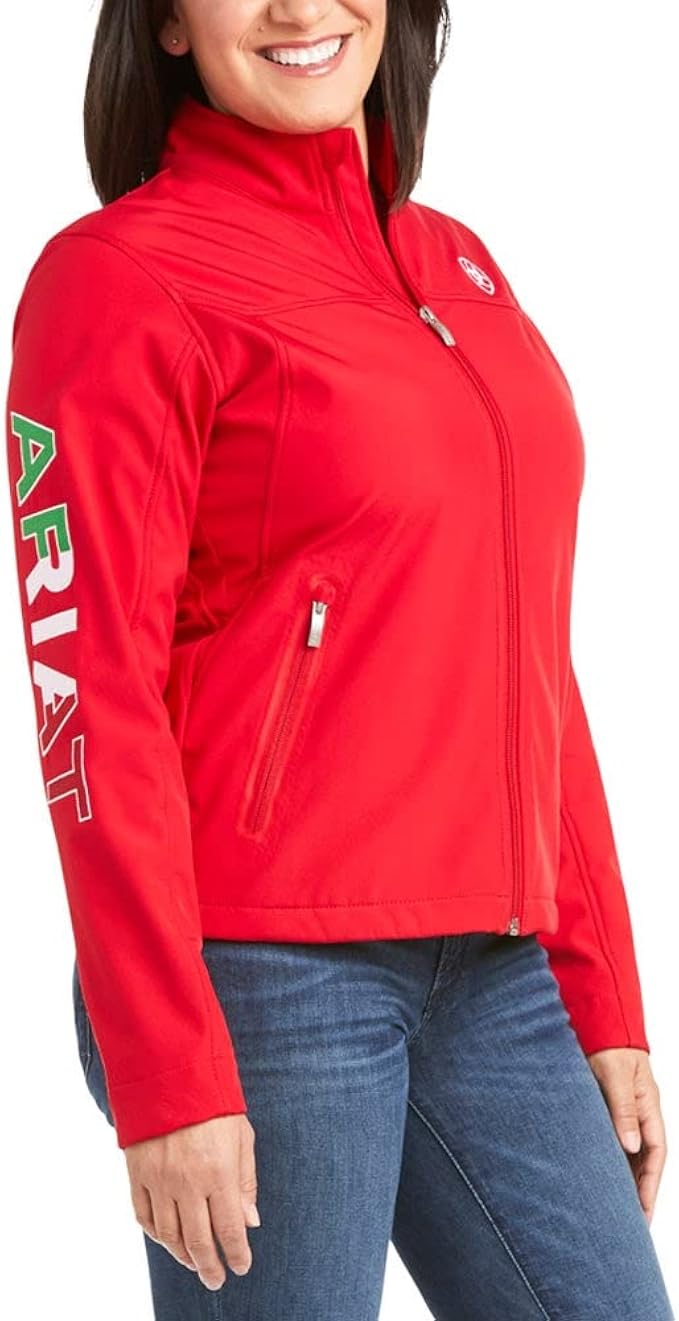 red ariat mexico jacket womens